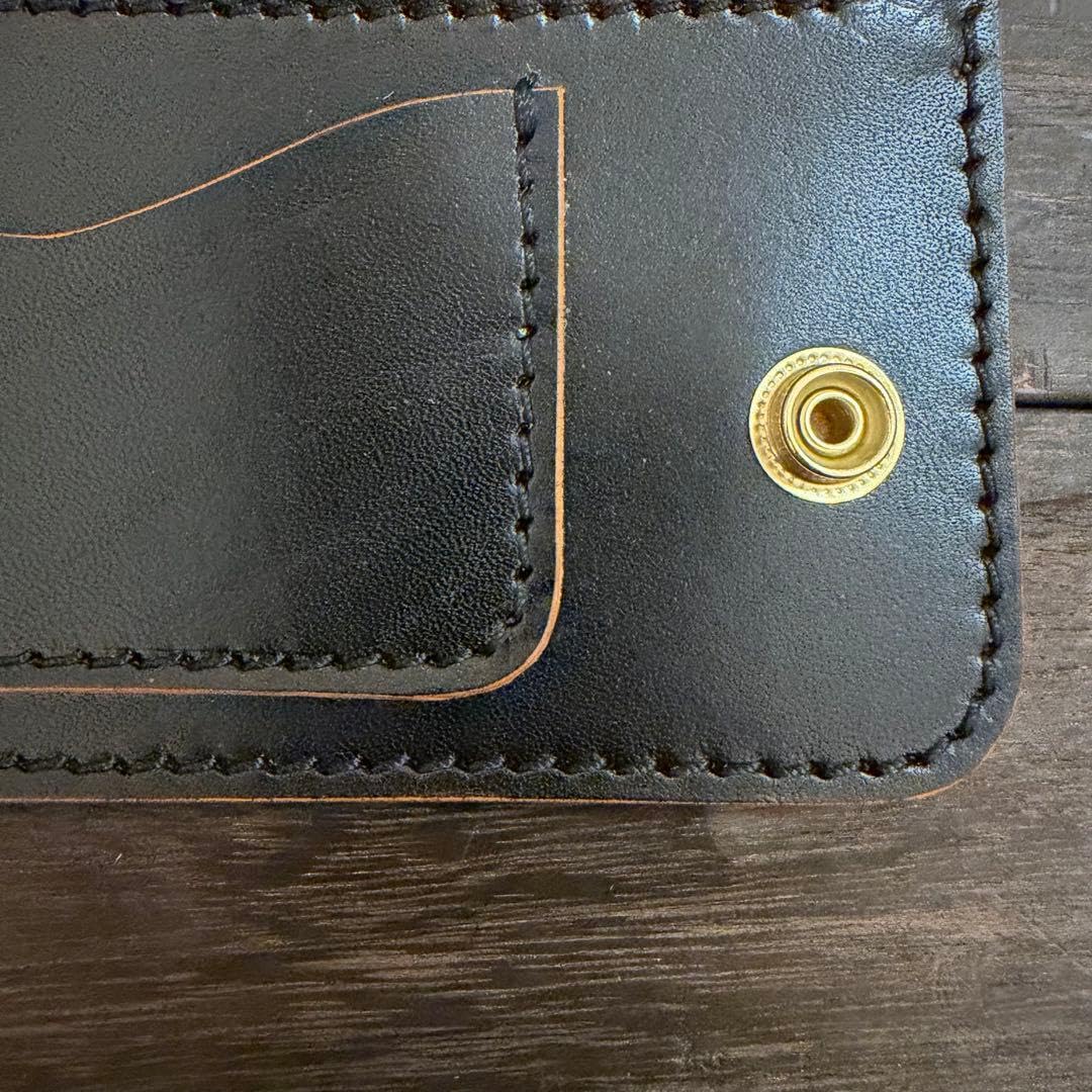 Amazon.co.jp: 【ノーブランド品】栃木レザー トラッカーウォレット 茶